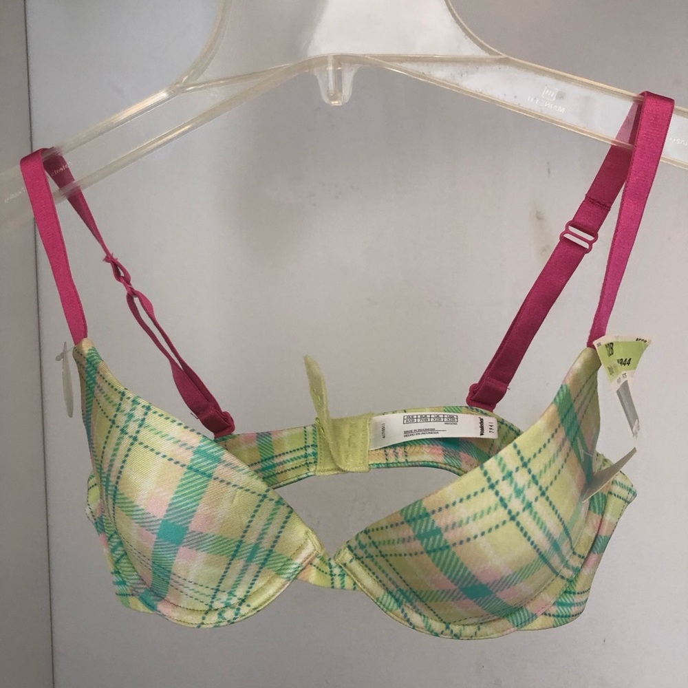 Wonderbra Green & Pink Plaid - Picture 5 of 6